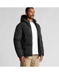 Hooded Puffer Jacket, Mens